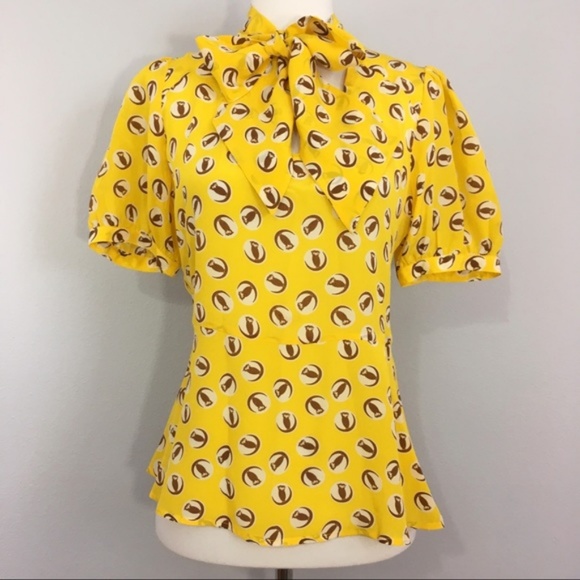 Anthropologie - 100% Silk Girls from Savoy Blouse! - Picture 2 of 8